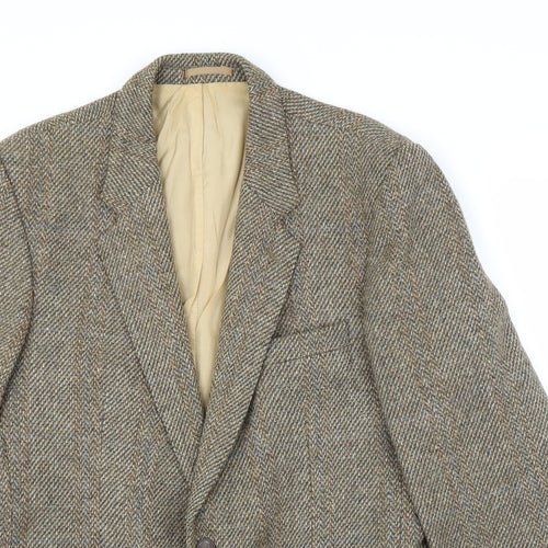 Crombie Mens Beige   Jacket Suit Jacket Size 42