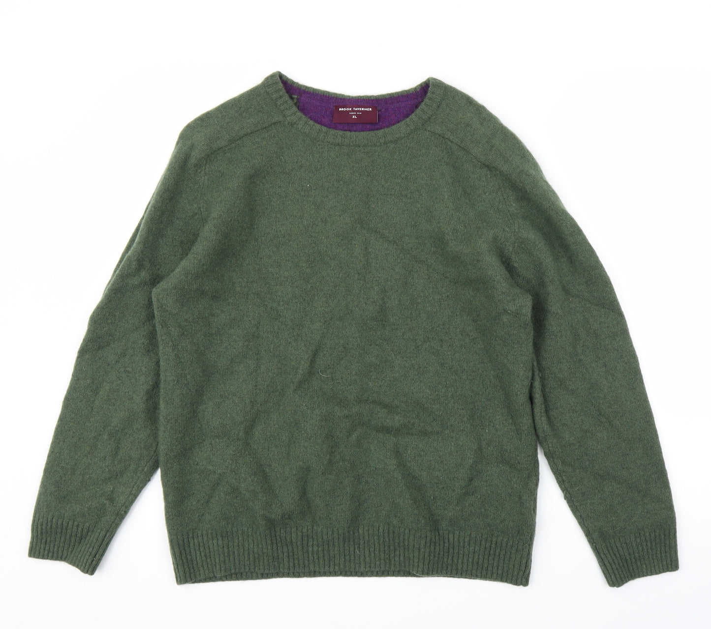 Brook Taverner Mens Green   Pullover Jumper Size XL