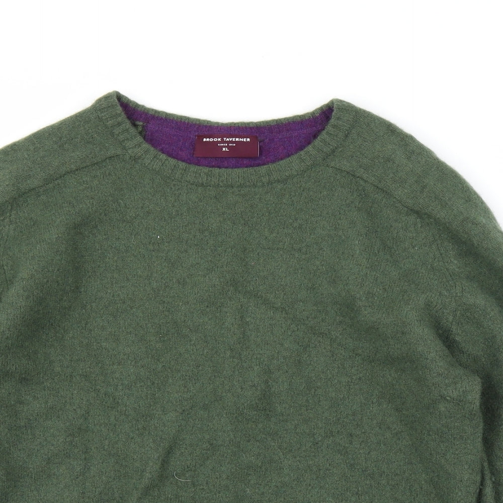 Brook Taverner Mens Green   Pullover Jumper Size XL