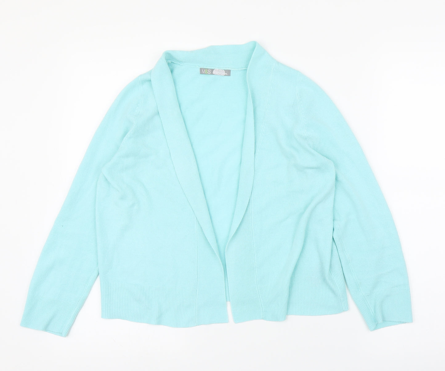 M&S Womens Green   Cardigan Jumper Size 10