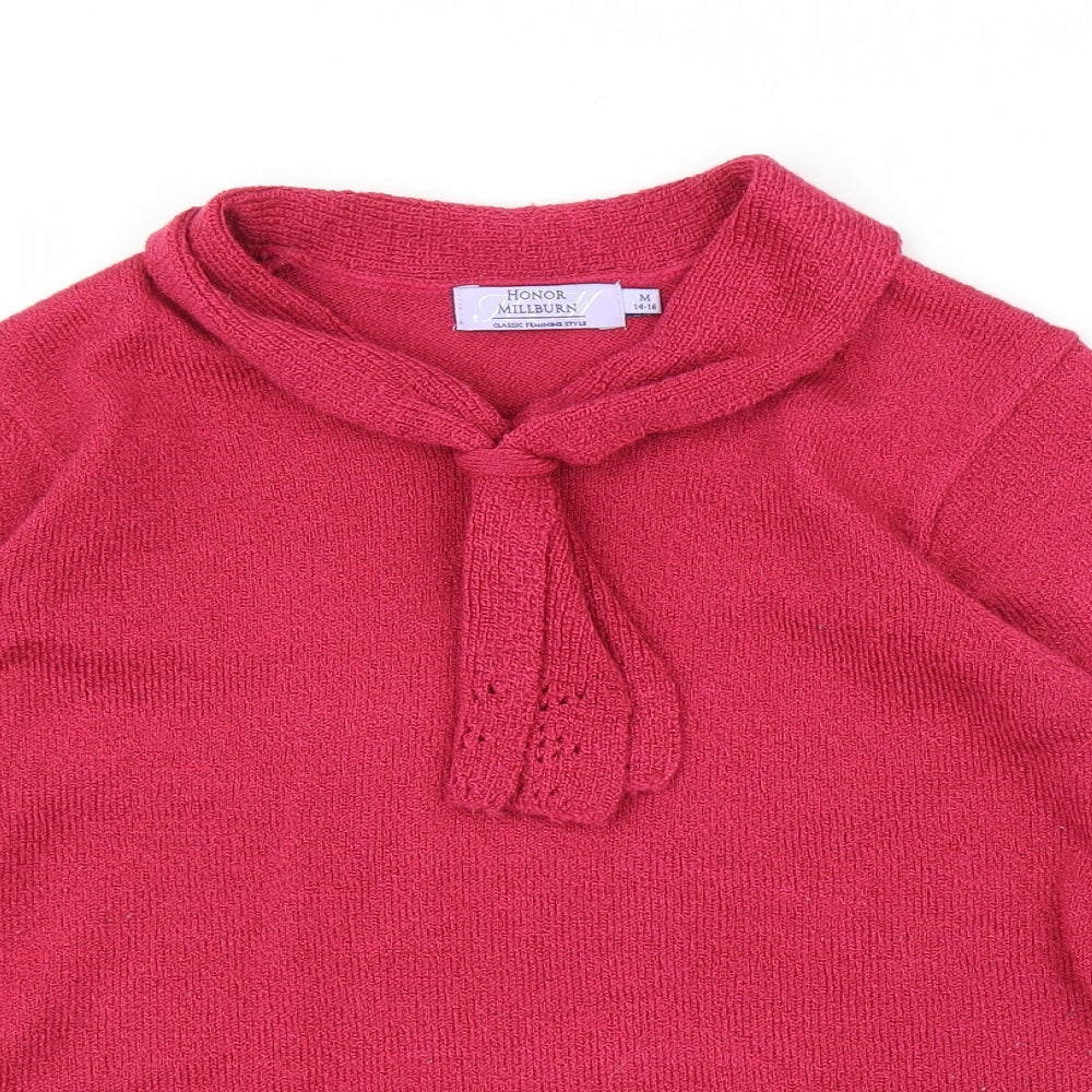 Honor Milburn Womens Pink   Pullover Jumper Size M