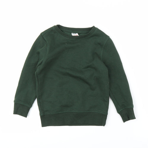 F&F Boys Green   Pullover Jumper Size 4-5 Years