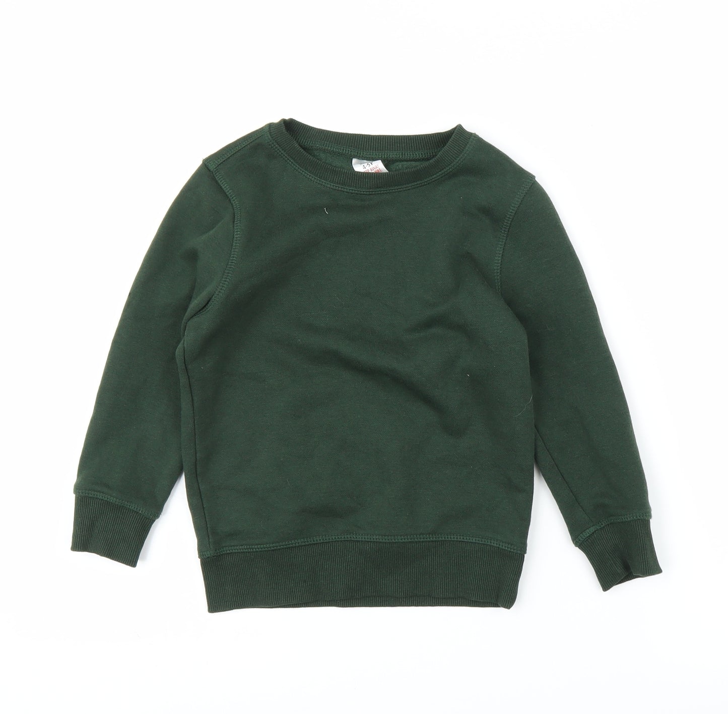 F&F Boys Green   Pullover Jumper Size 4-5 Years