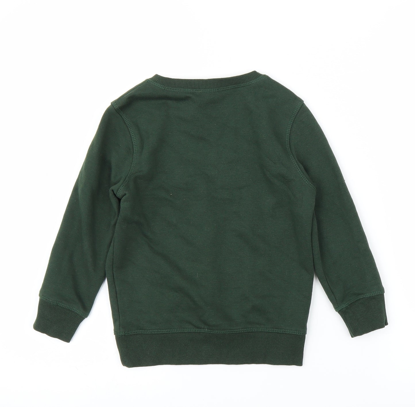 F&F Boys Green   Pullover Jumper Size 4-5 Years