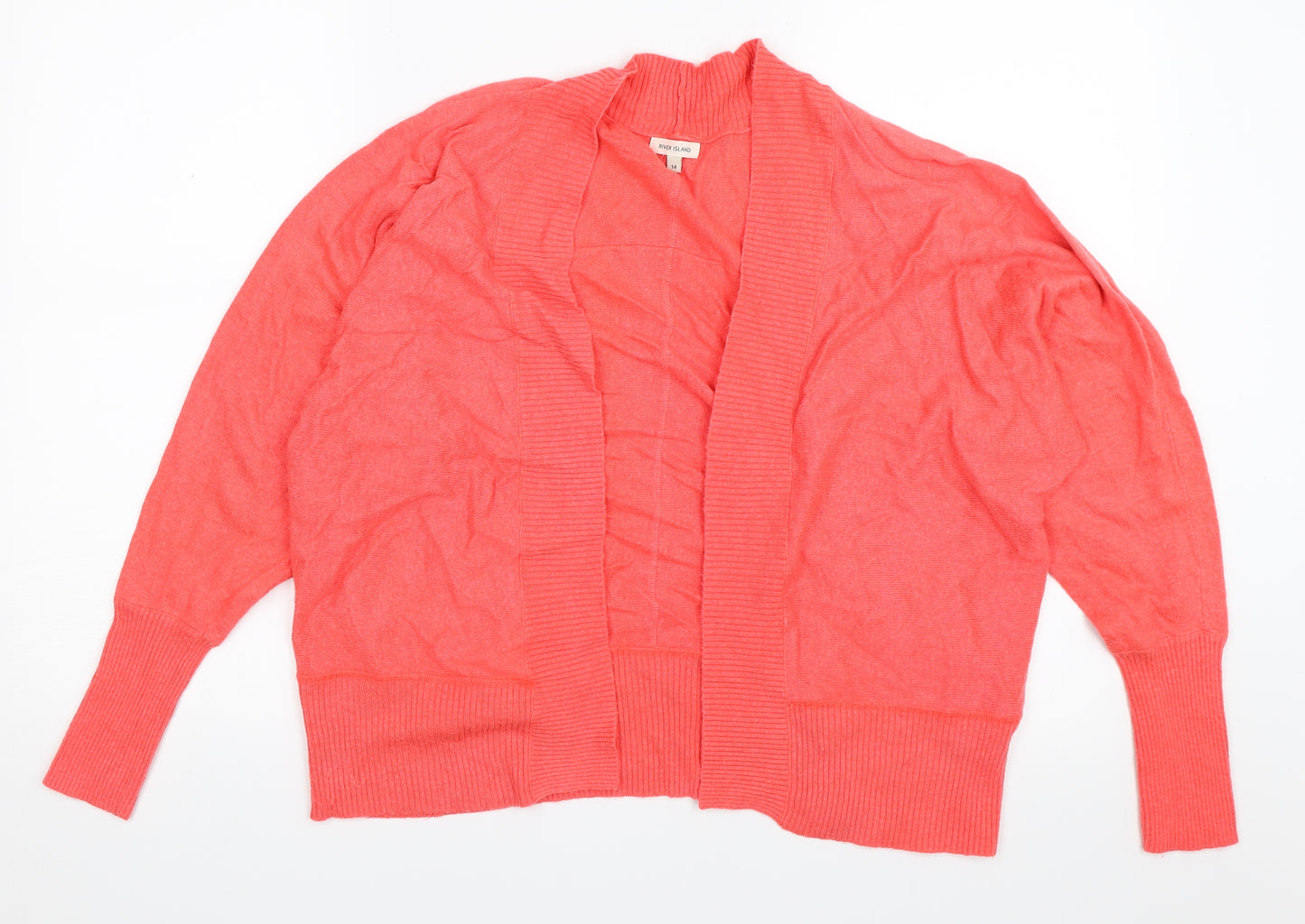 River Island Womens Orange   Cardigan Jumper Size 14