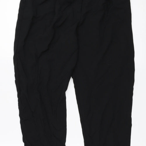 ASOS Womens Black   Cropped Trousers Size 8 L23 in