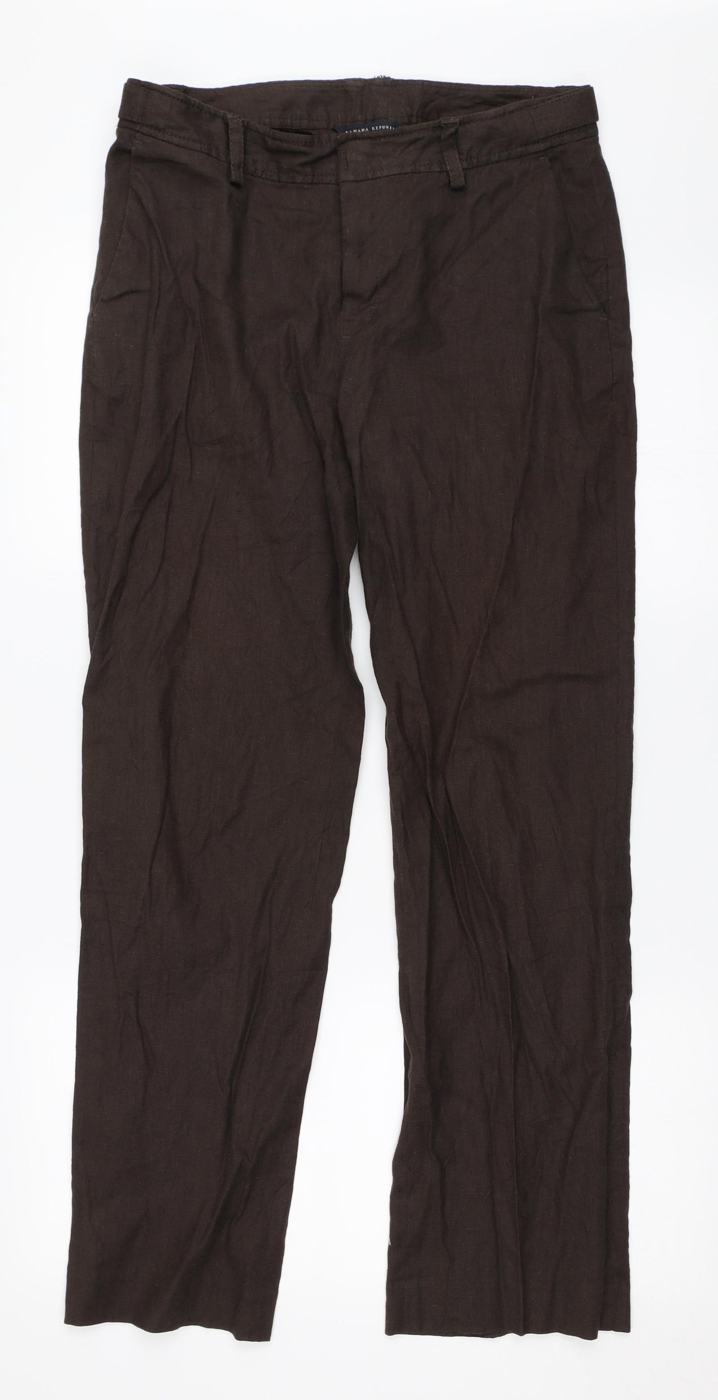 Banana Republic Womens Brown   Trousers  Size 6 L29.5 in