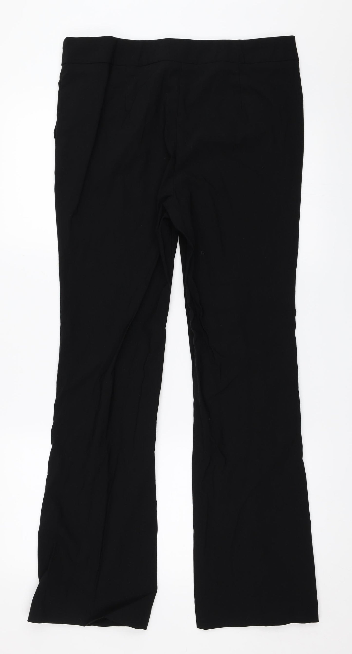 Papaya Womens Black   Trousers  Size 14 L30 in