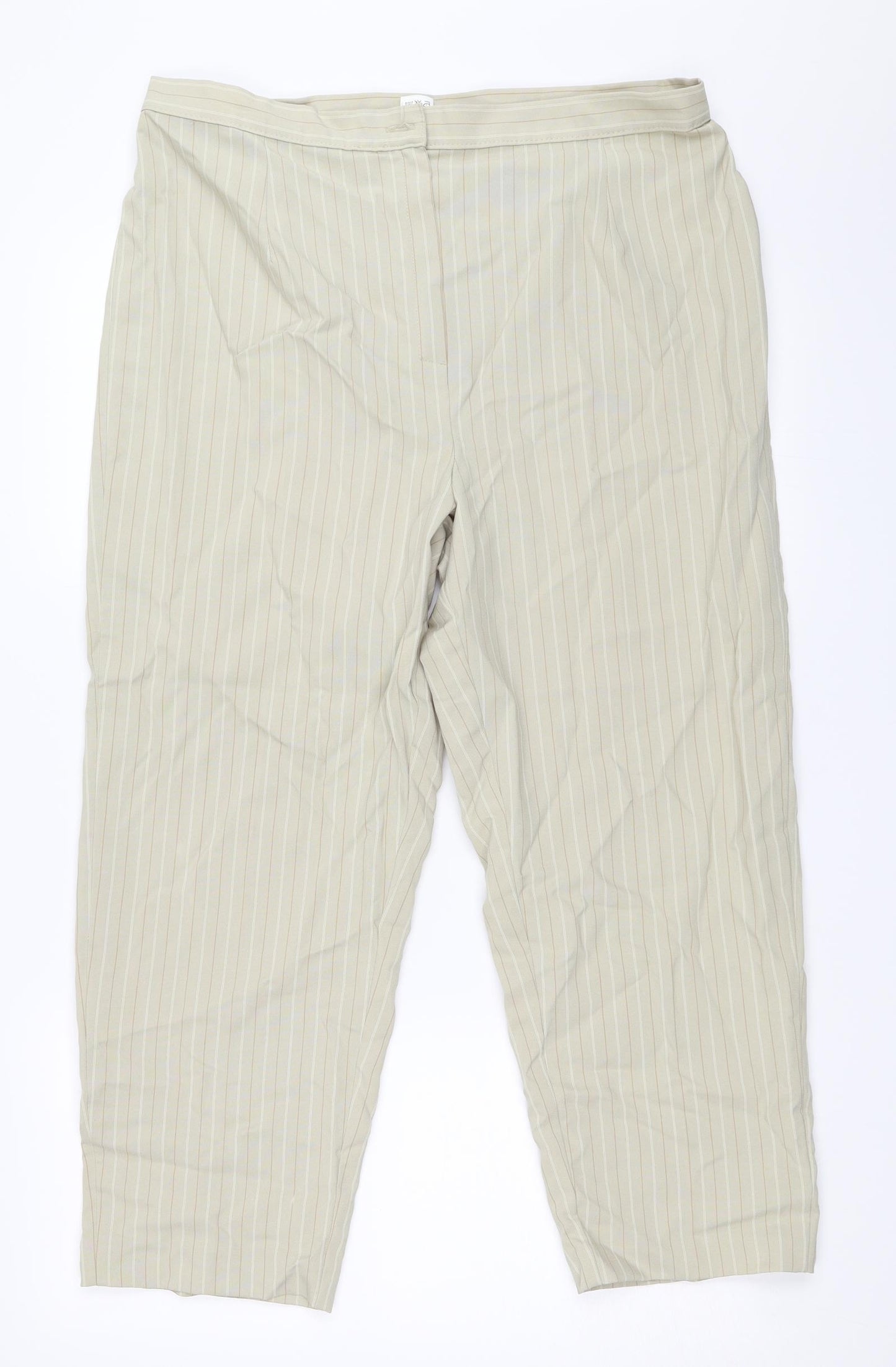 Slimma Womens Beige   Trousers  Size 18 L25 in
