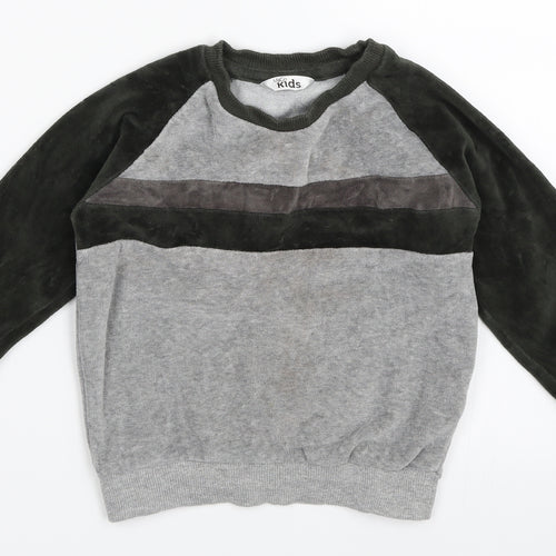 M&Co Boys Grey   Pullover Sweatshirt Size 2-3 Years