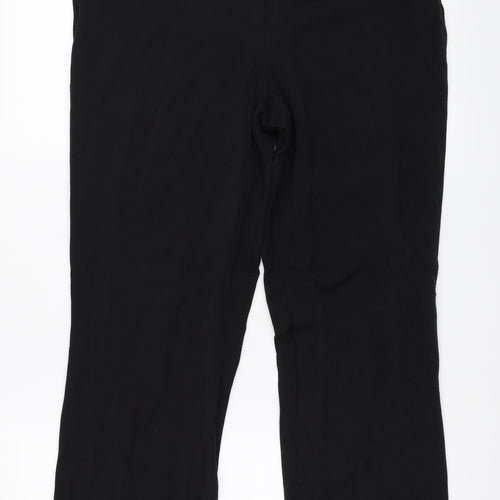 Marks and Spencer Womens Black   Trousers  Size 12 L27.5 in