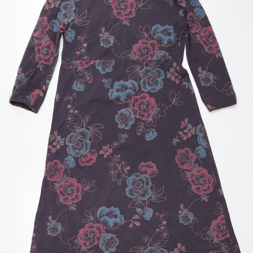 White Stuff Womens Grey Floral  Fit & Flare  Size 12