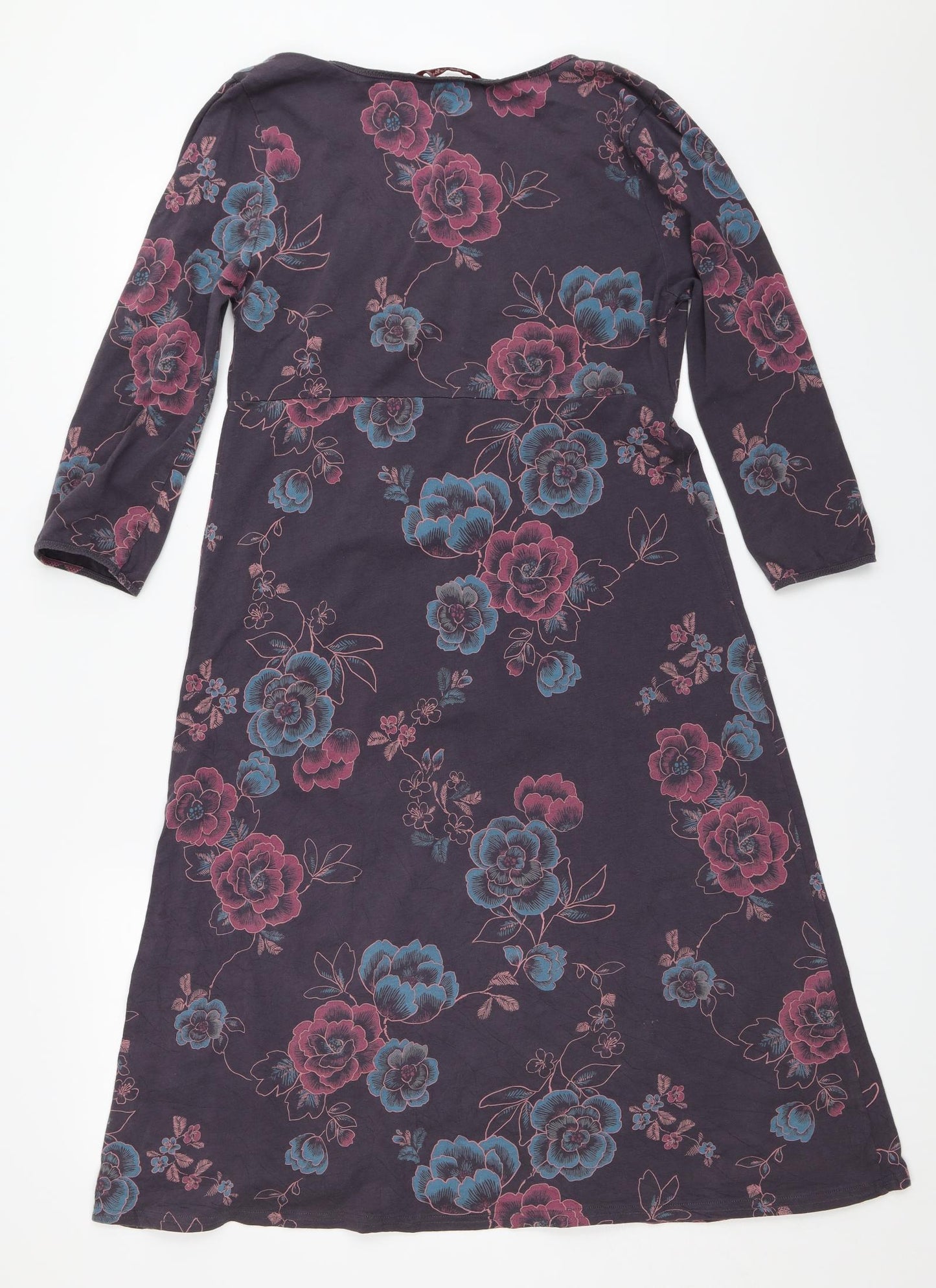 White Stuff Womens Grey Floral  Fit & Flare  Size 12