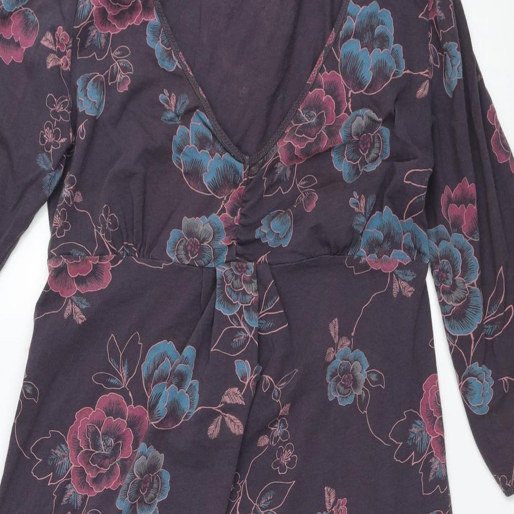 White Stuff Womens Grey Floral  Fit & Flare  Size 12
