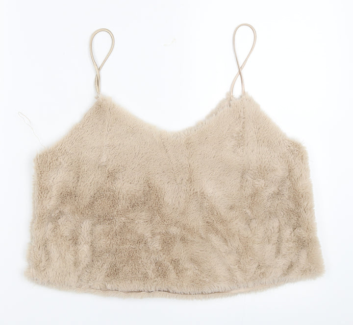 FOREVER 21 Womens Beige Camisole Blouse Size S