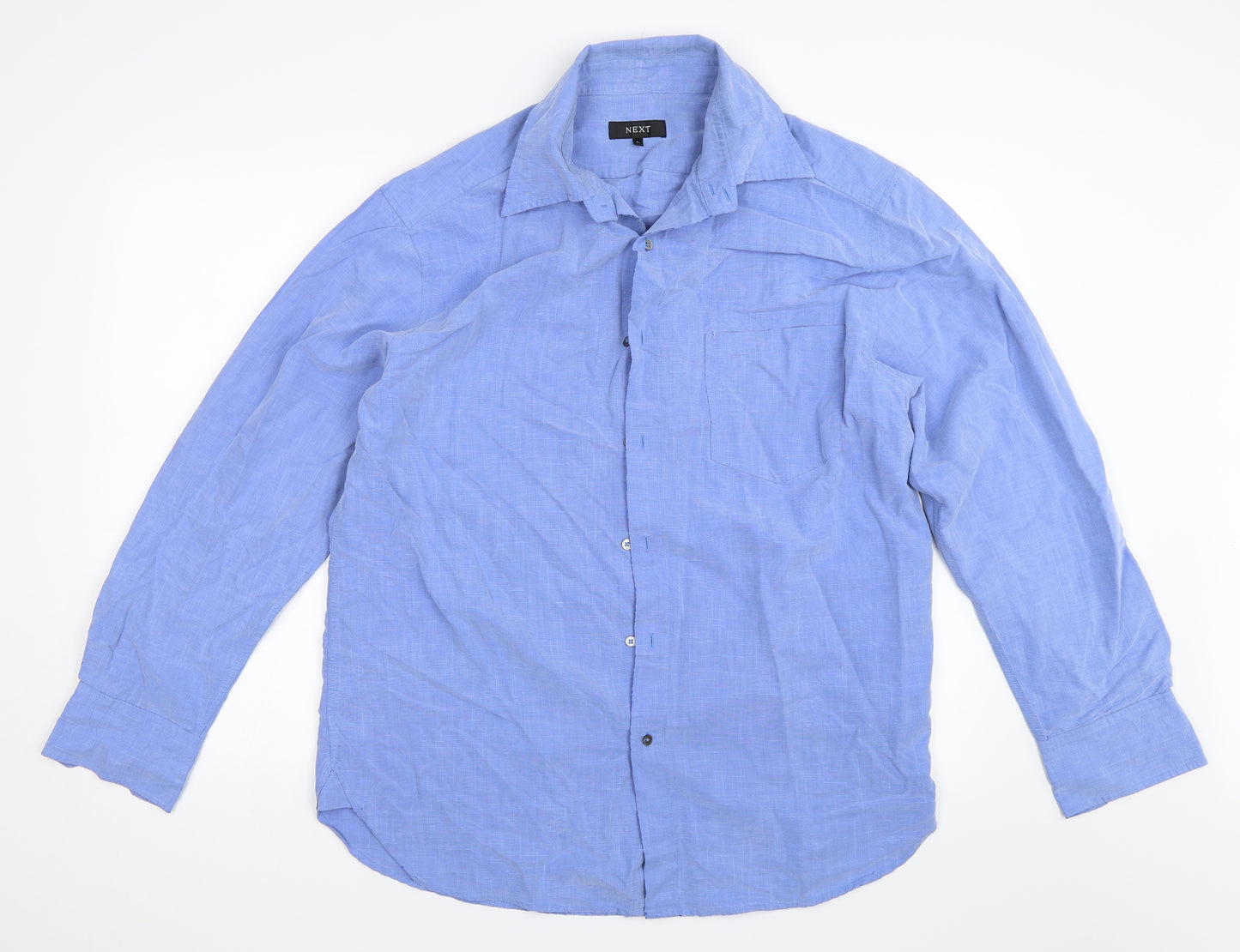 NEXT Mens Blue    Button-Up Size L