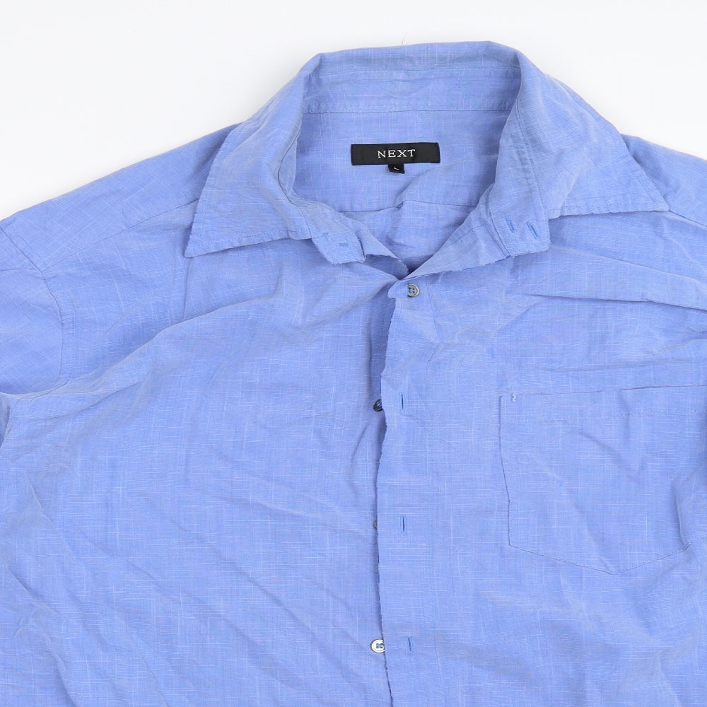 NEXT Mens Blue    Button-Up Size L