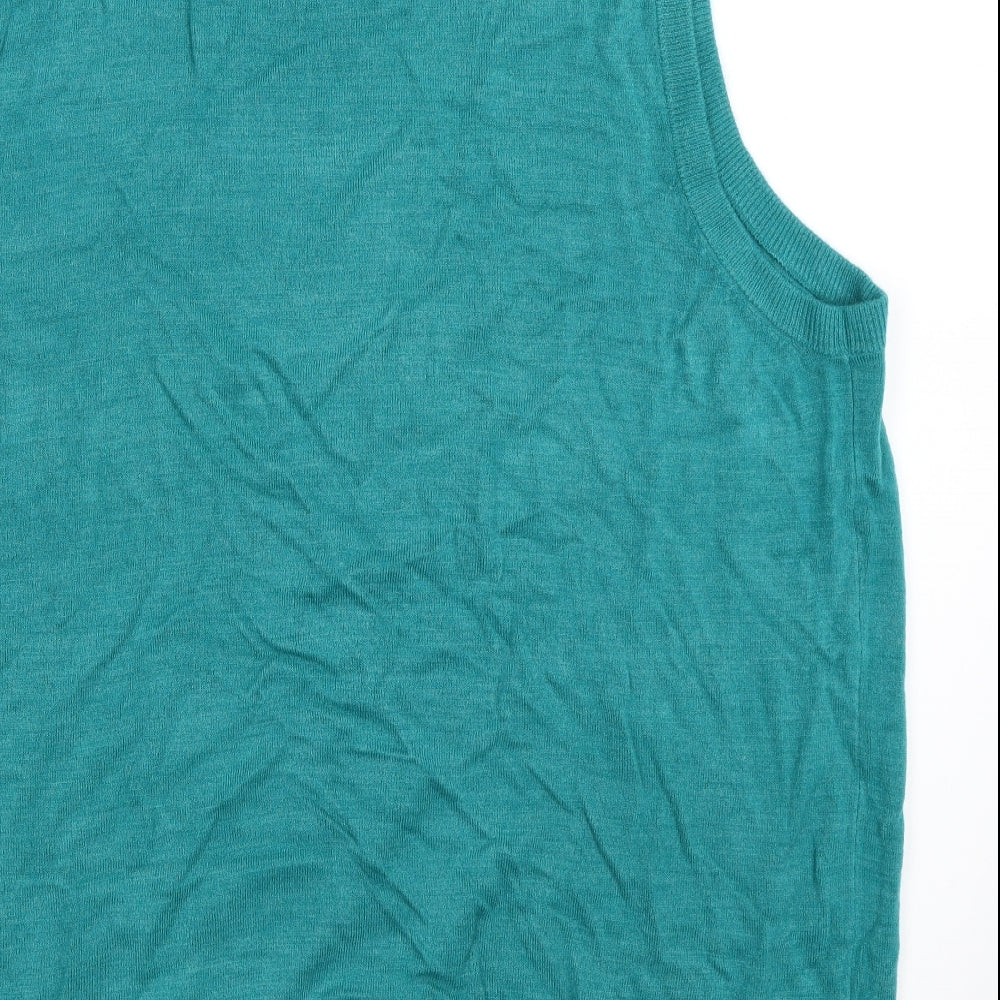 Atlantic Bay Mens Blue   Vest Jumper Size 2XL