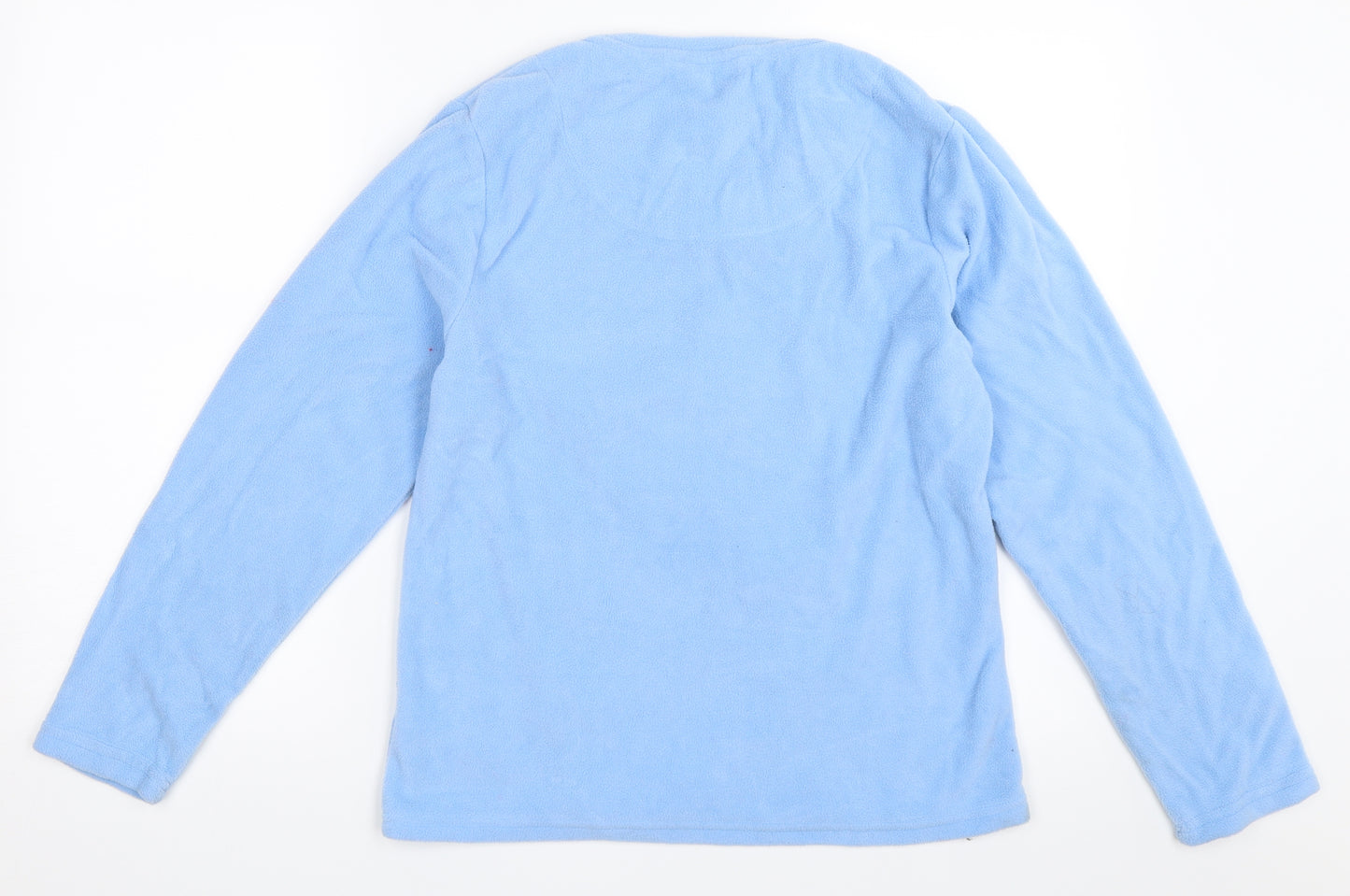Preworn Womens Blue Solid  Top Pyjama Top Size 10  - penguin