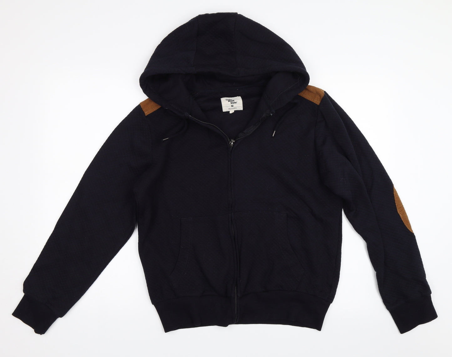 Cedar Wood State Mens Blue   Full Zip Hoodie Size M