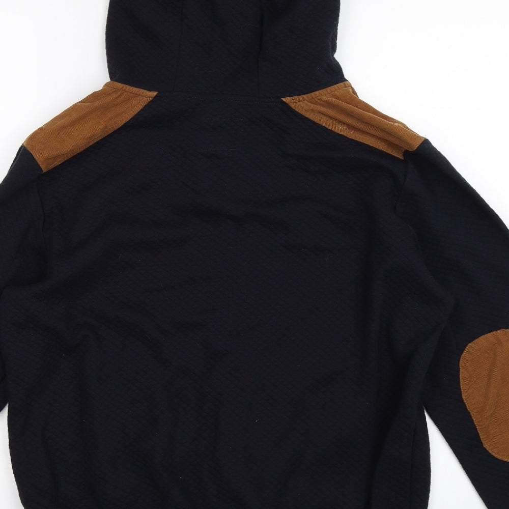 Cedar Wood State Mens Blue   Full Zip Hoodie Size M