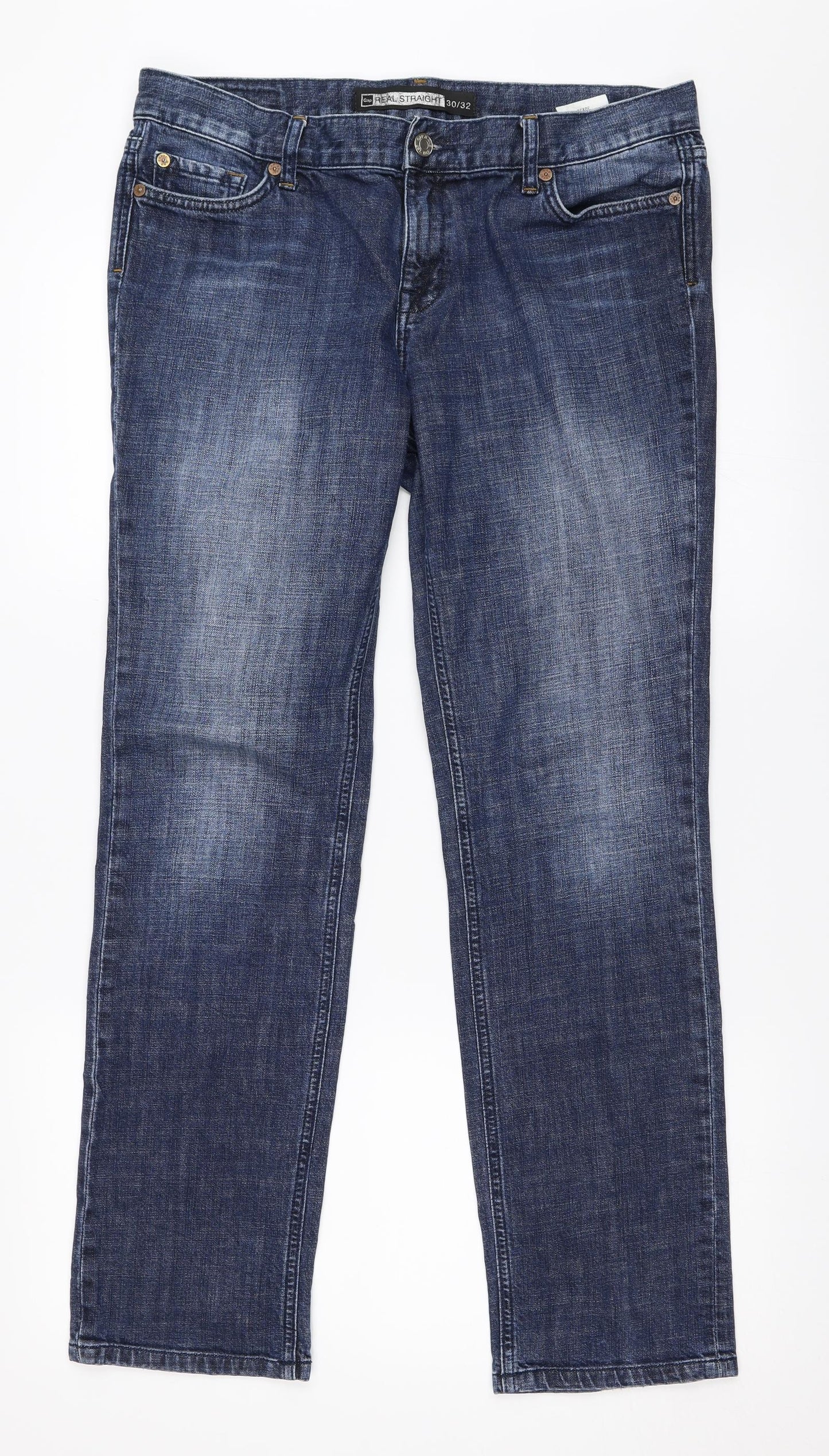 Gap Mens Blue  Denim Straight Jeans Size 30 in L32 in
