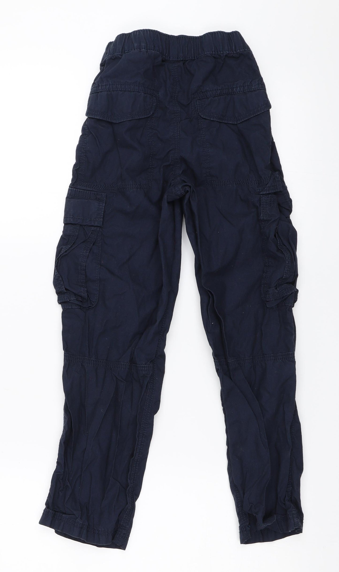 H&M Boys Blue   Cargo Trousers Size 7-8 Years