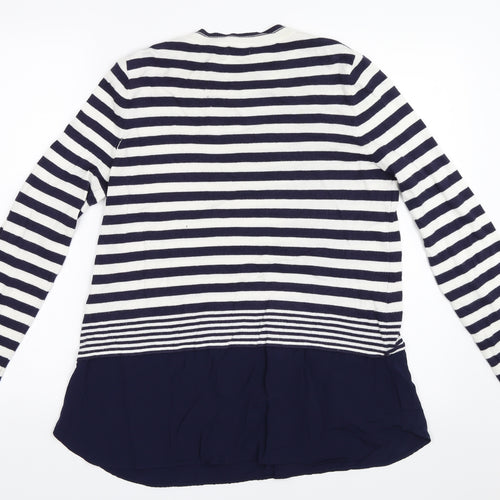 F&F Womens Blue Striped  Pullover Jumper Size 14
