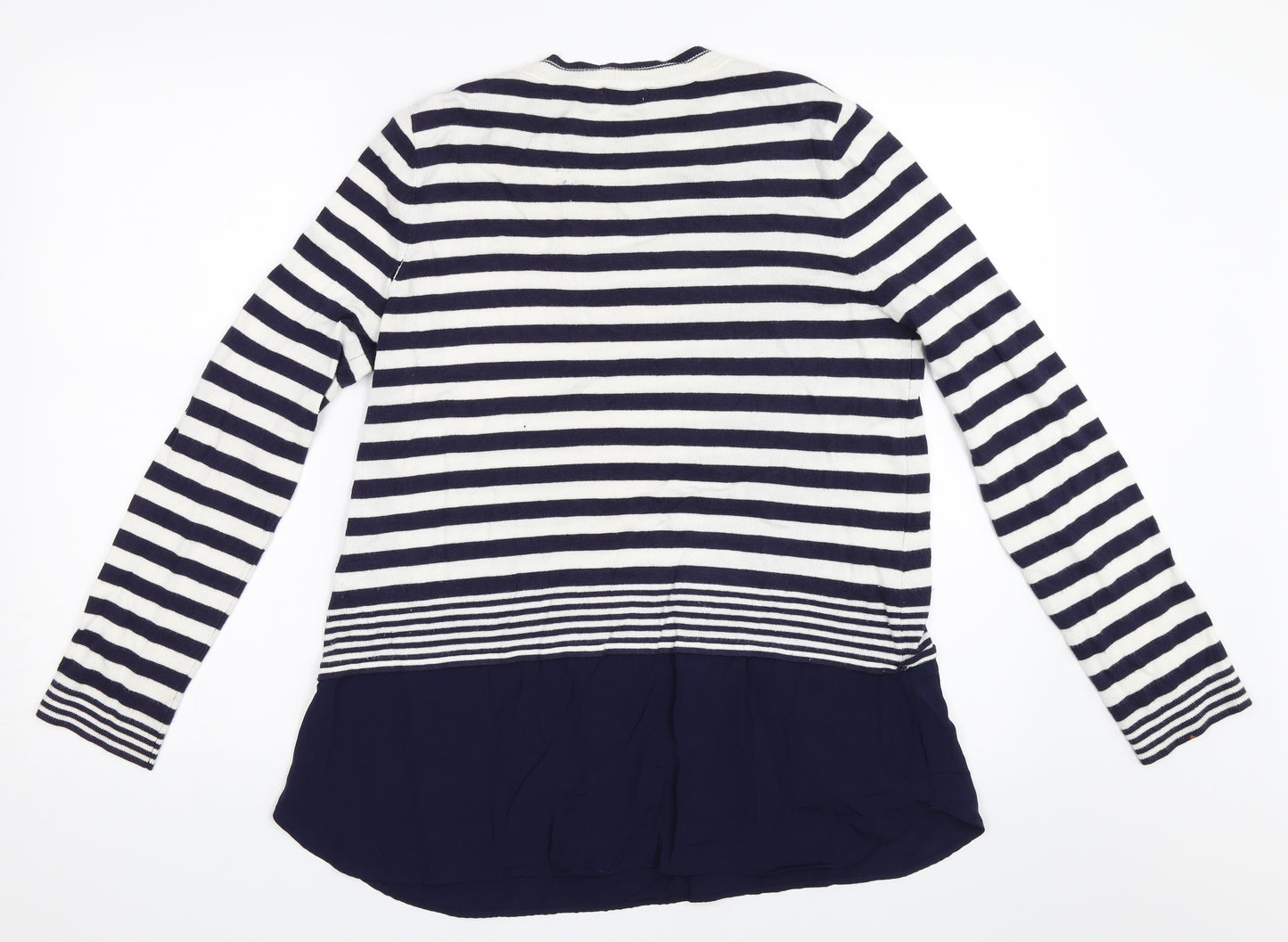 F&F Womens Blue Striped  Pullover Jumper Size 14