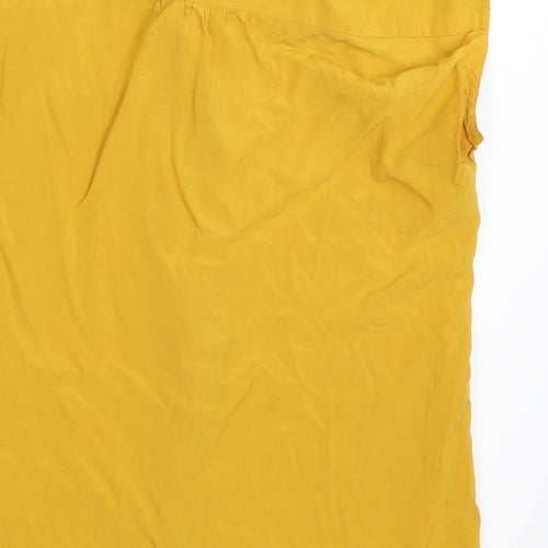 O STIN Womens Yellow   Basic Blouse Size M