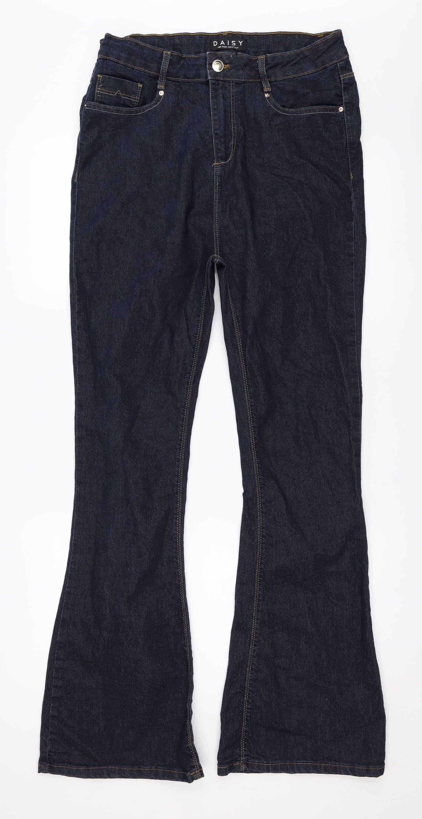 Daisy Womens Blue  Denim Bootcut Jeans Size 14 L32 in