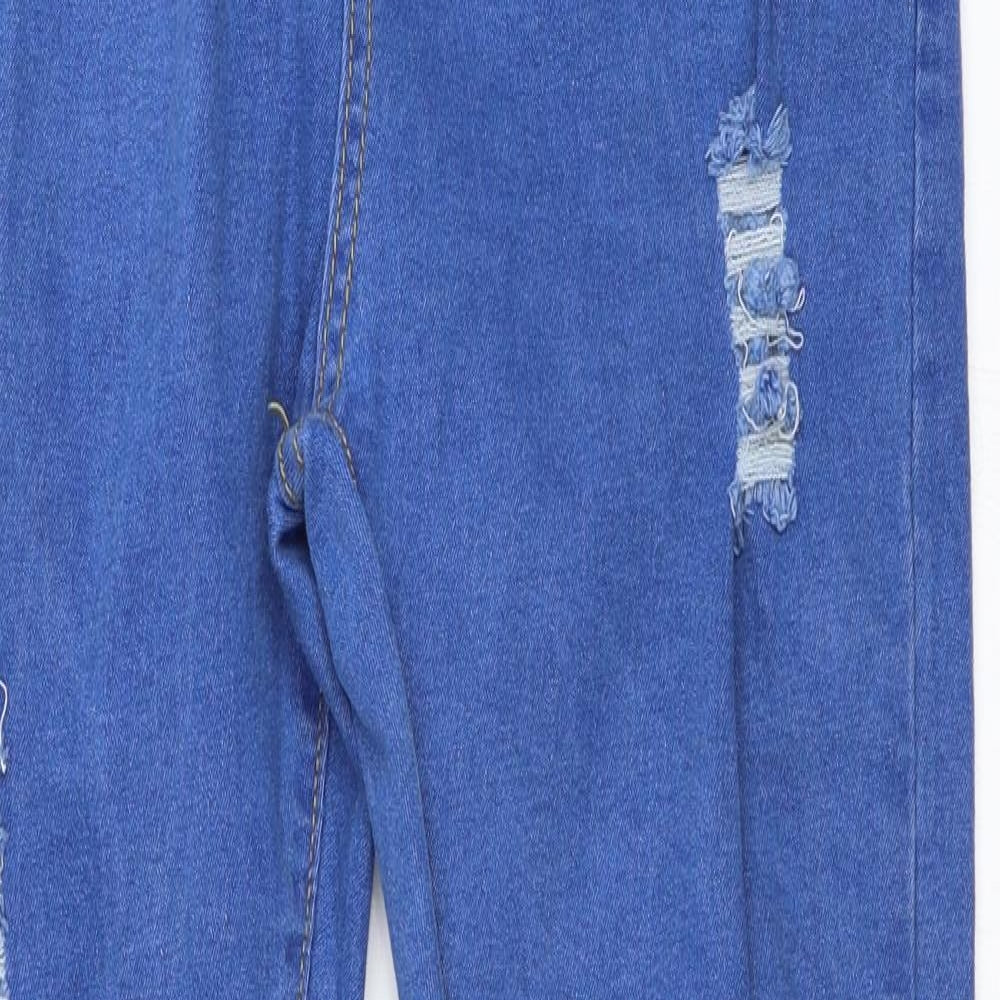 Preworn Womens Blue  Denim Skinny Jeans Size 27 in L27 in