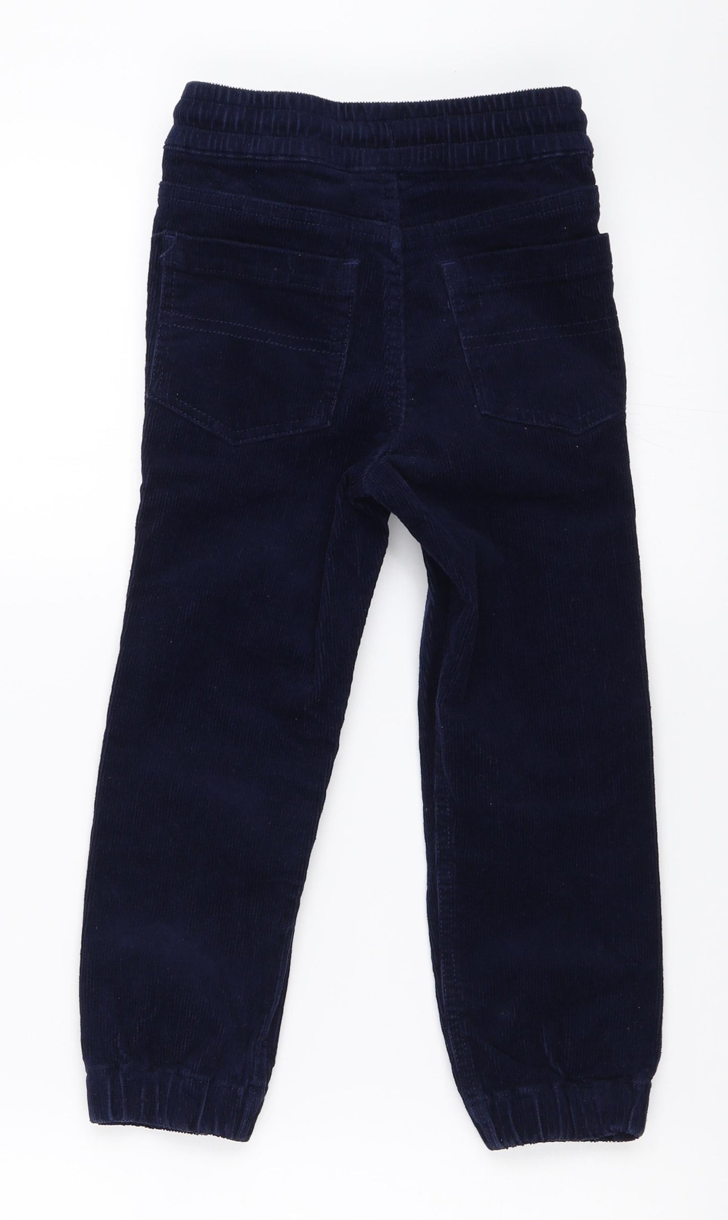 John Lewis Boys Blue  Corduroy Jogger Trousers Size 5 Years