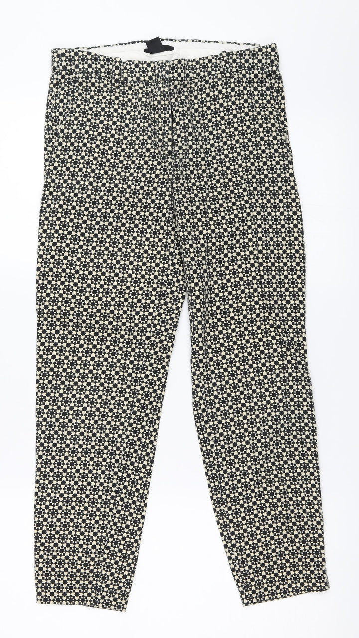 H&M Womens Beige   Capri Trousers Size 34 L24 in