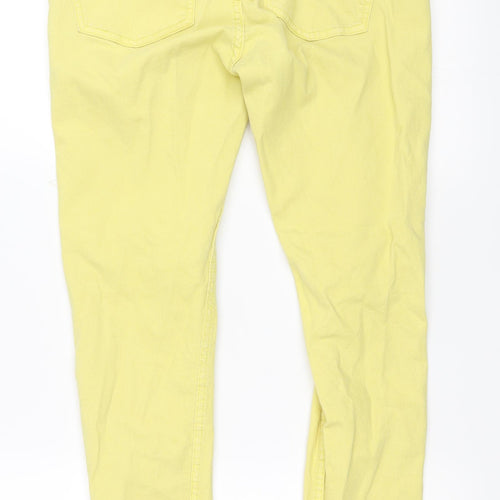 Fransa Womens Yellow   Skinny Jeans Size 40 L27 in