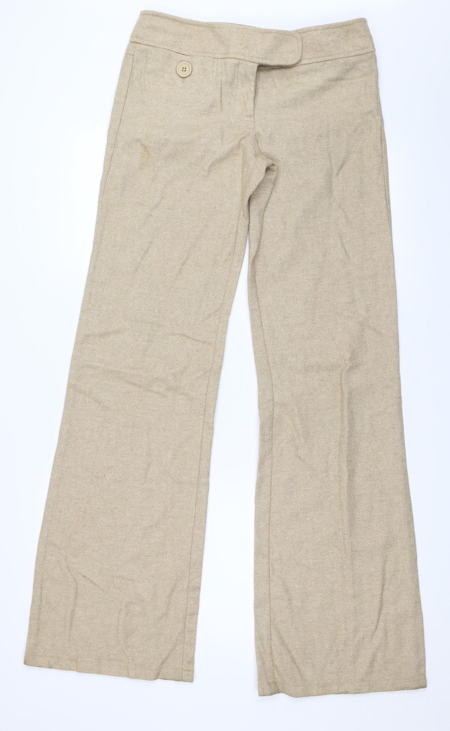 Topshop Womens Beige   Trousers  Size 10 L35 in