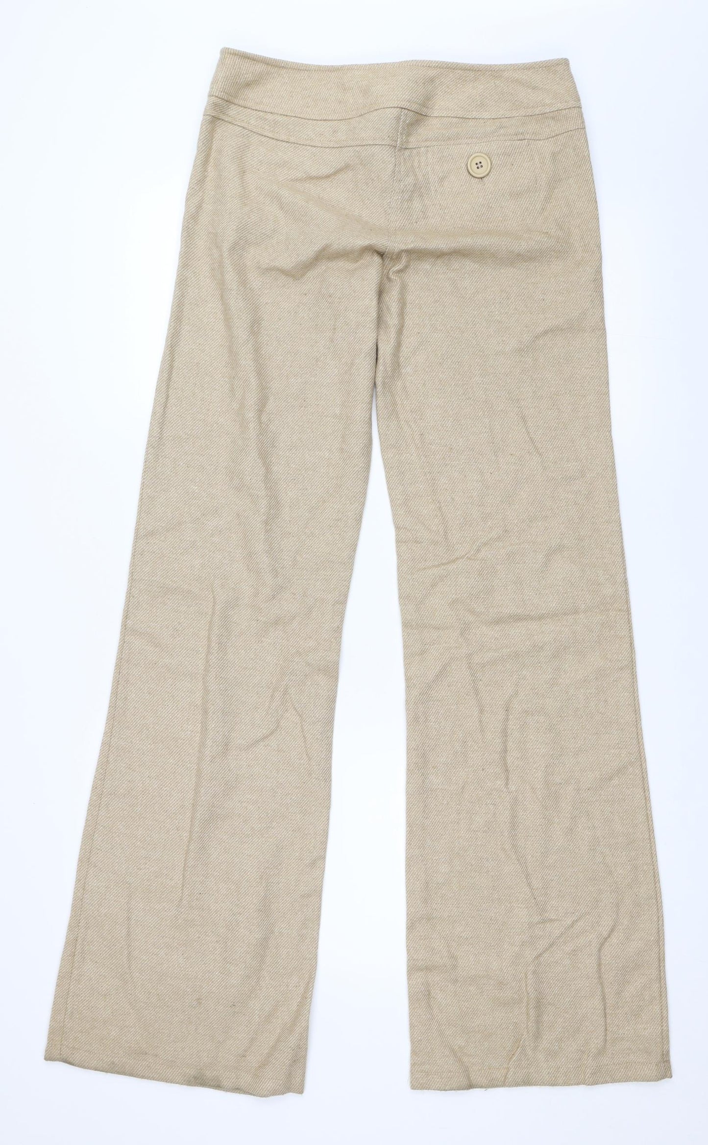 Topshop Womens Beige   Trousers  Size 10 L35 in