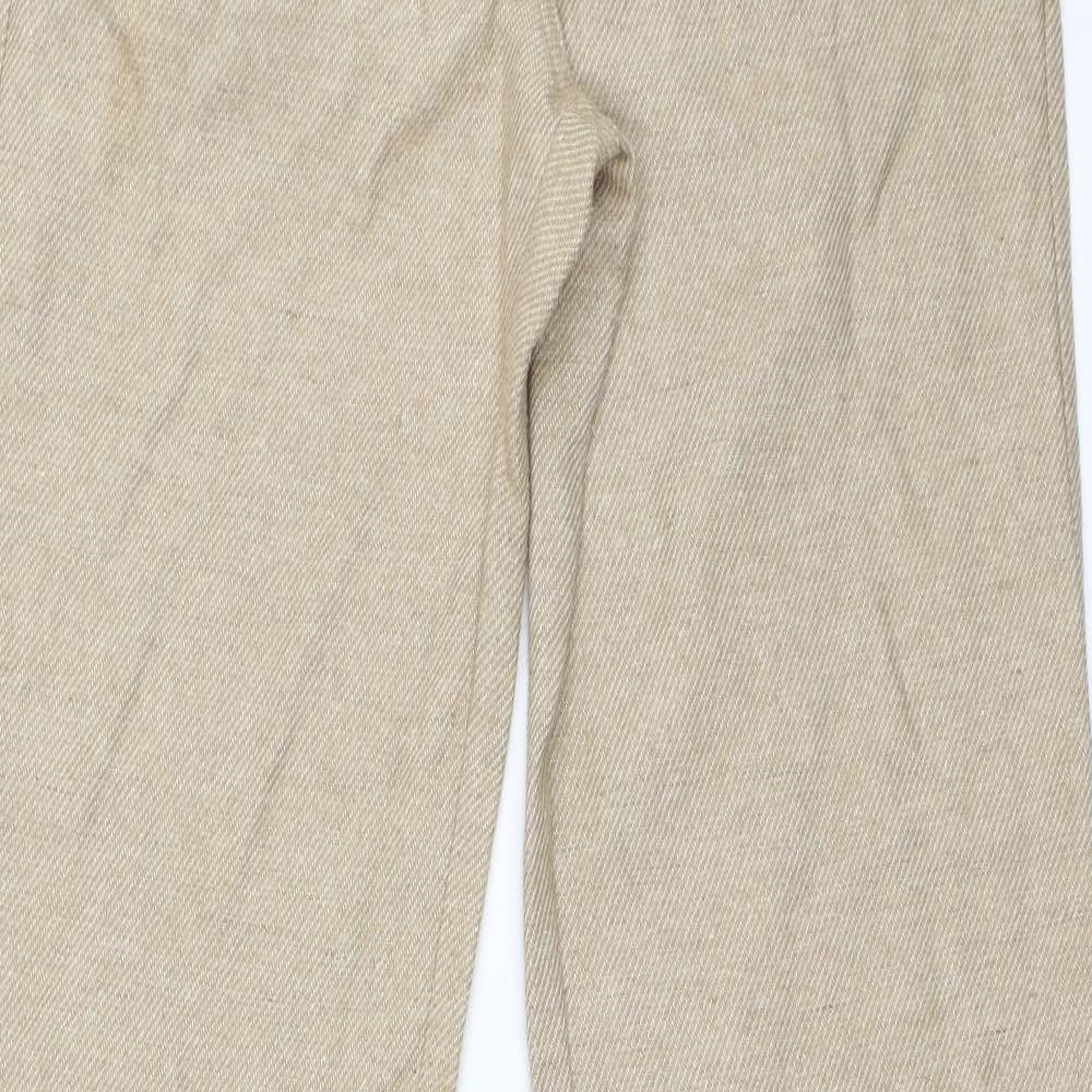 Topshop Womens Beige   Trousers  Size 10 L35 in