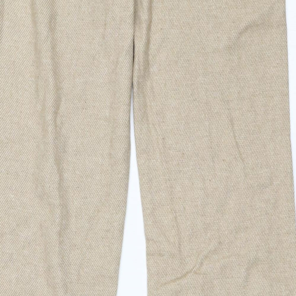 Topshop Womens Beige   Trousers  Size 10 L35 in