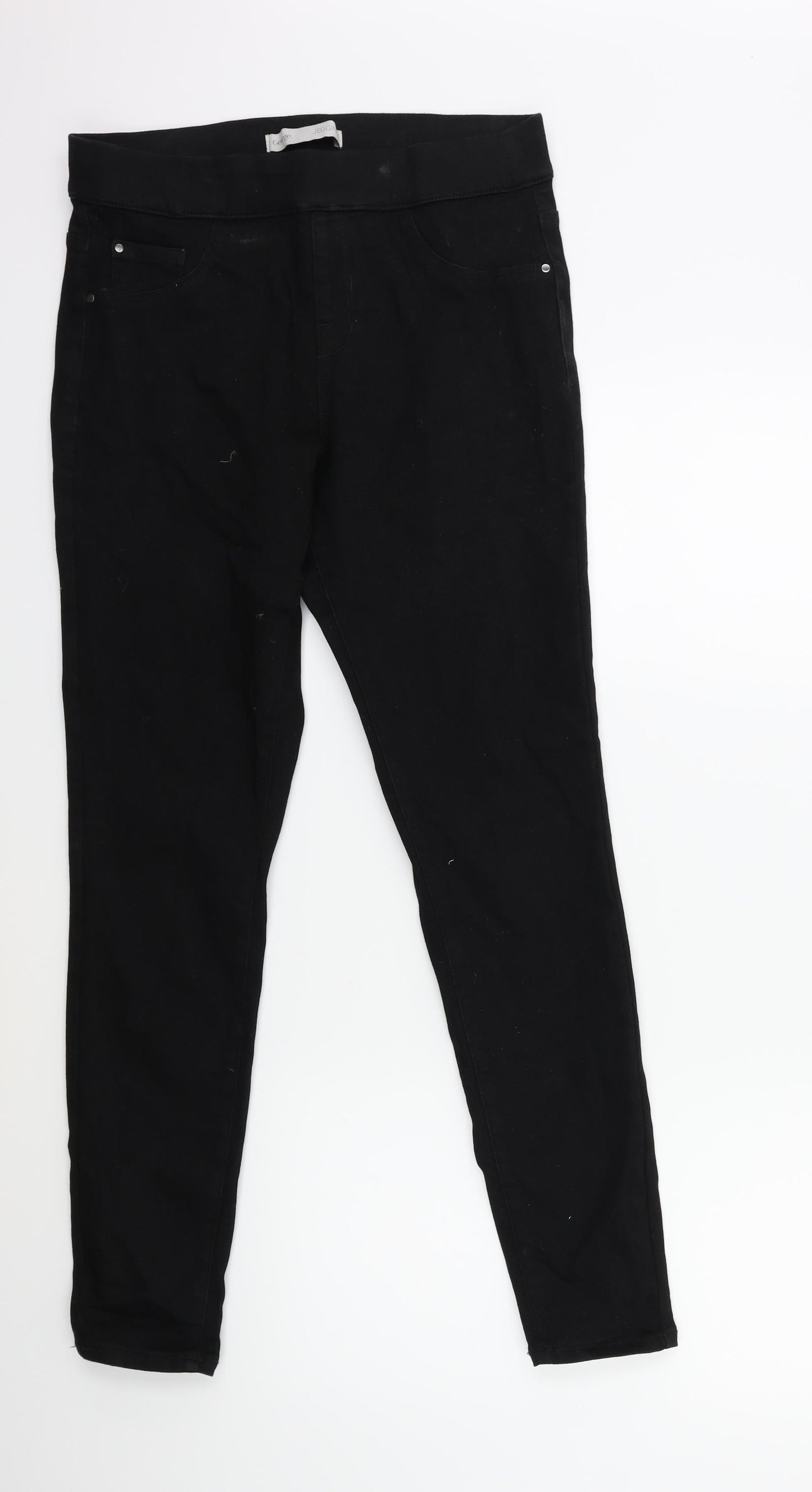 George Womens Black  Denim Jegging Jeans Size 12 L27 in