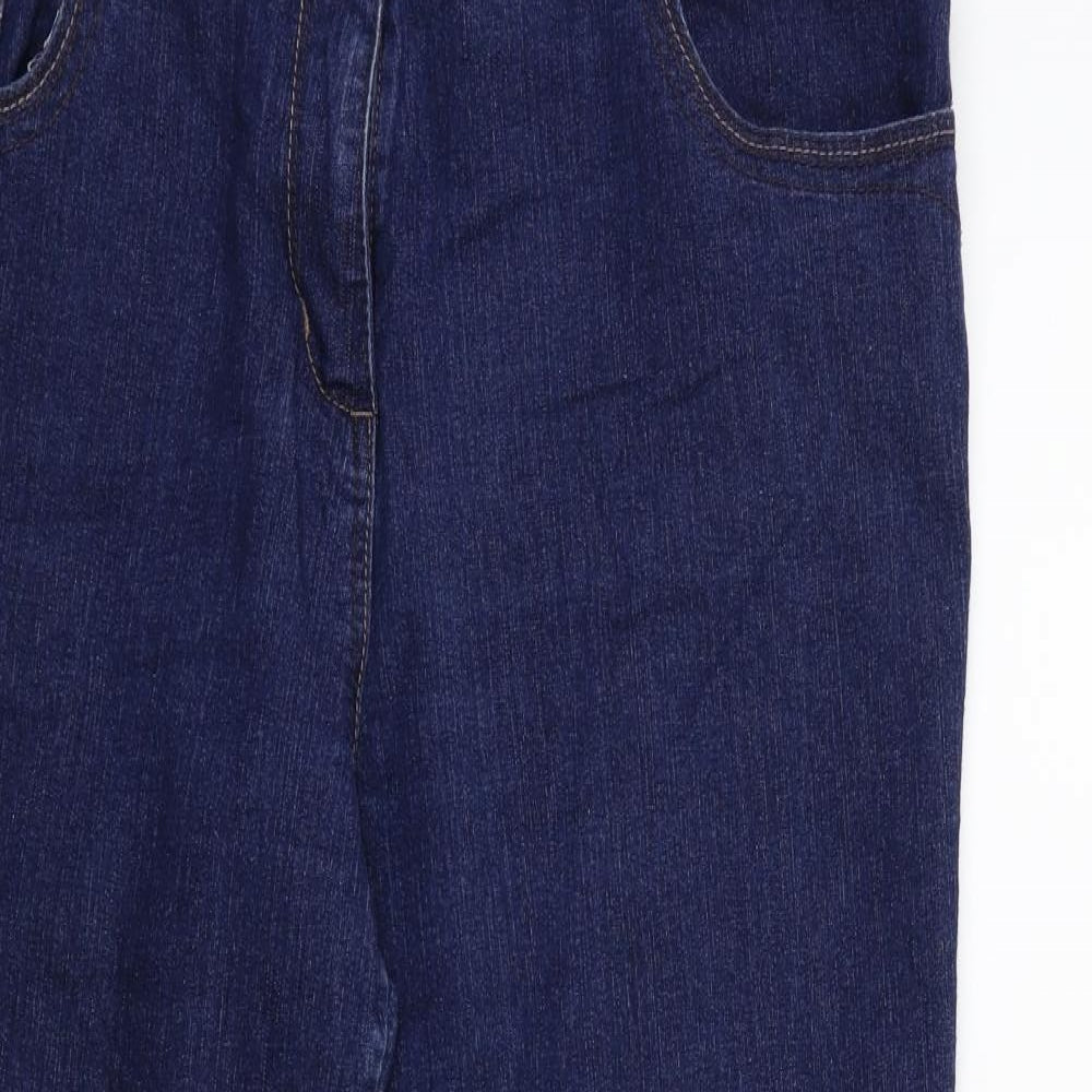 M&Co Womens Blue  Denim Cropped Jeans Size 20 L21 in
