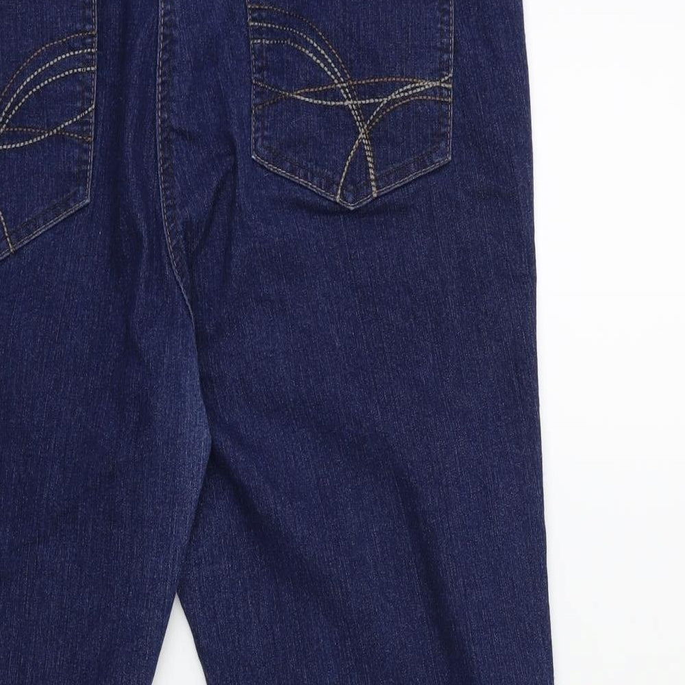 M&Co Womens Blue  Denim Cropped Jeans Size 20 L21 in