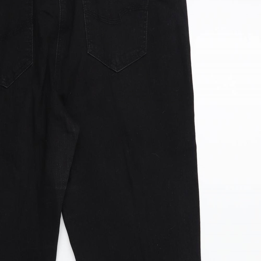 TU Womens Black  Denim Cropped Jeans Size 18 L22 in