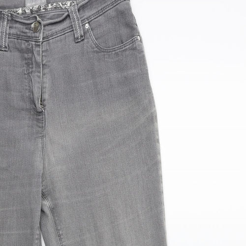 Per Una Womens Grey  Denim Cropped Jeans Size 12 L24 in