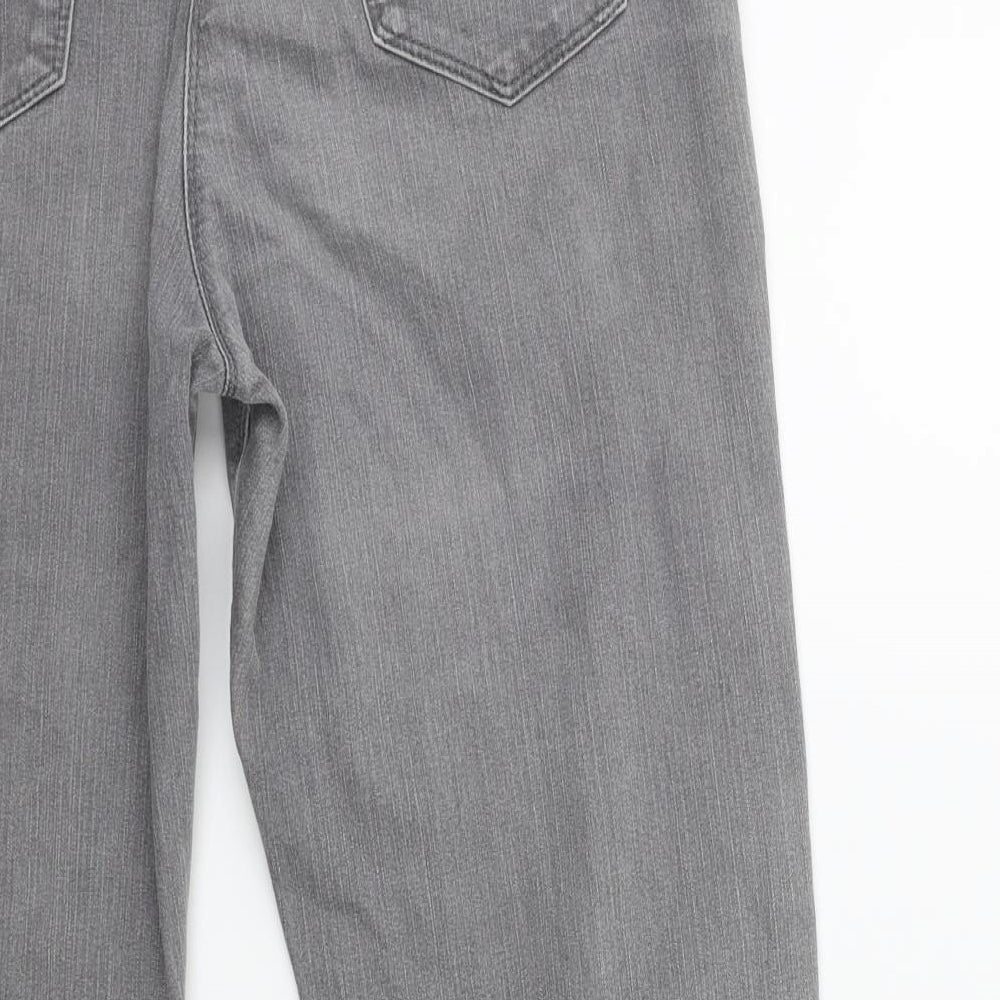 Per Una Womens Grey  Denim Cropped Jeans Size 12 L24 in