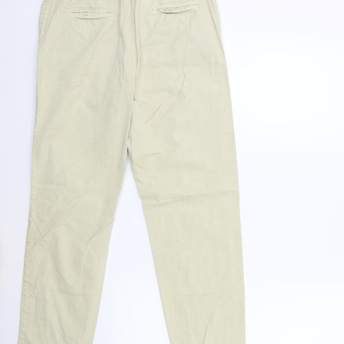 Marks and Spencer Womens Beige   Cargo Trousers Size 10 L28 in