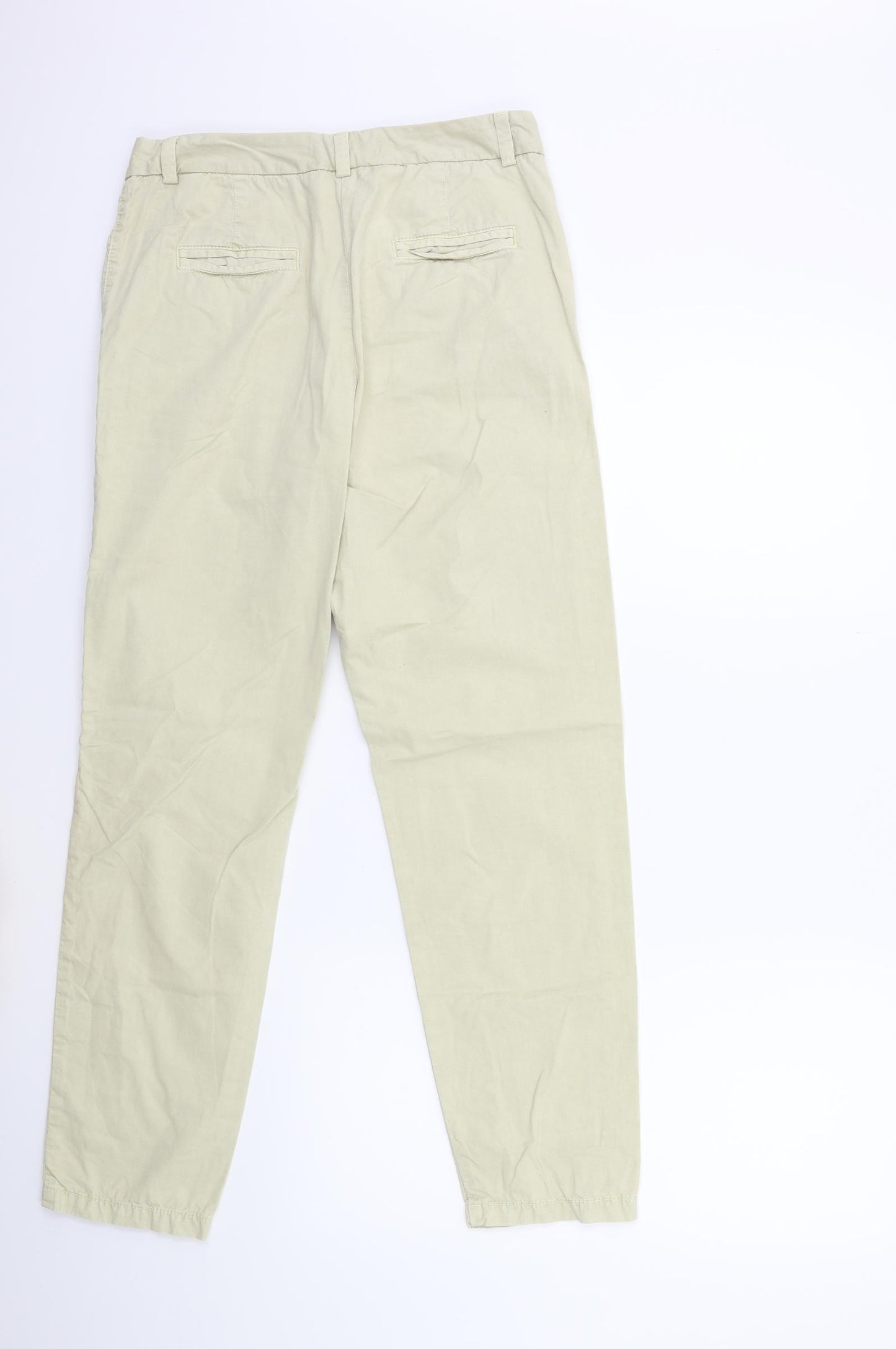 Marks and Spencer Womens Beige   Cargo Trousers Size 10 L28 in