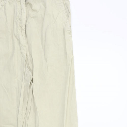 Marks and Spencer Womens Beige   Cargo Trousers Size 10 L28 in
