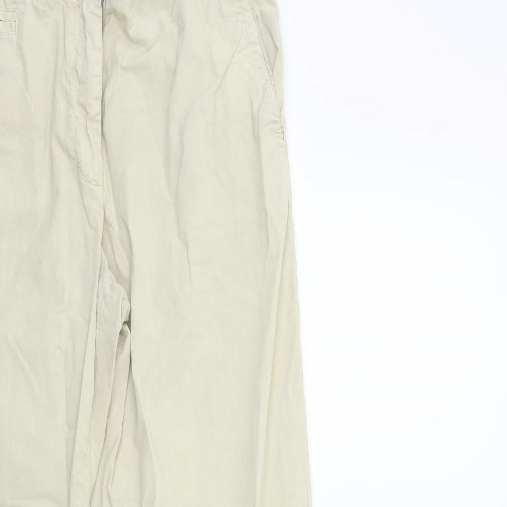Marks and Spencer Womens Beige   Cargo Trousers Size 10 L28 in