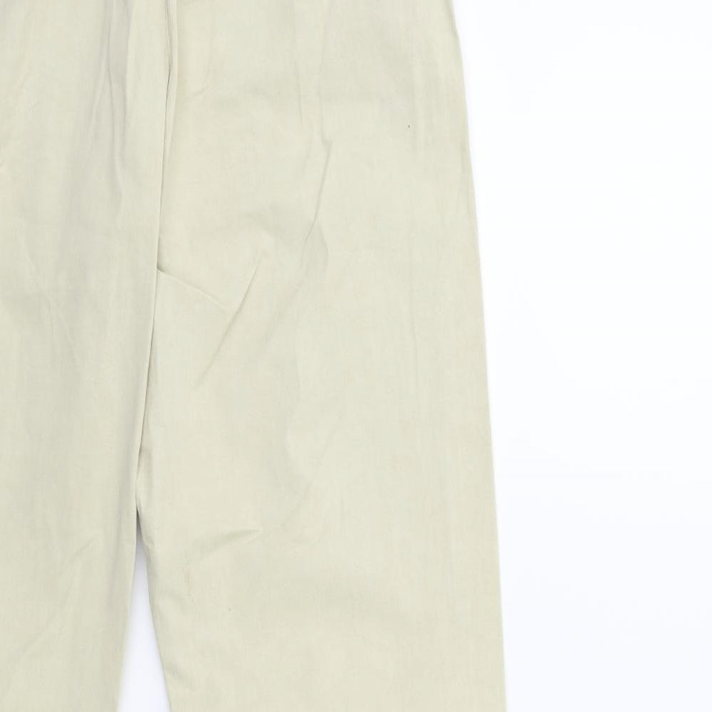 Marks and Spencer Womens Beige   Cargo Trousers Size 10 L28 in